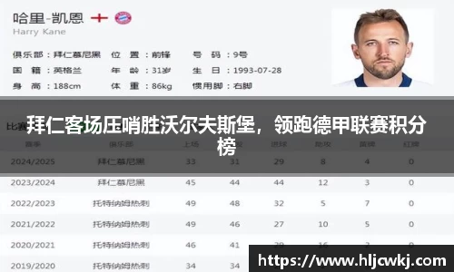 拜仁客场压哨胜沃尔夫斯堡，领跑德甲联赛积分榜